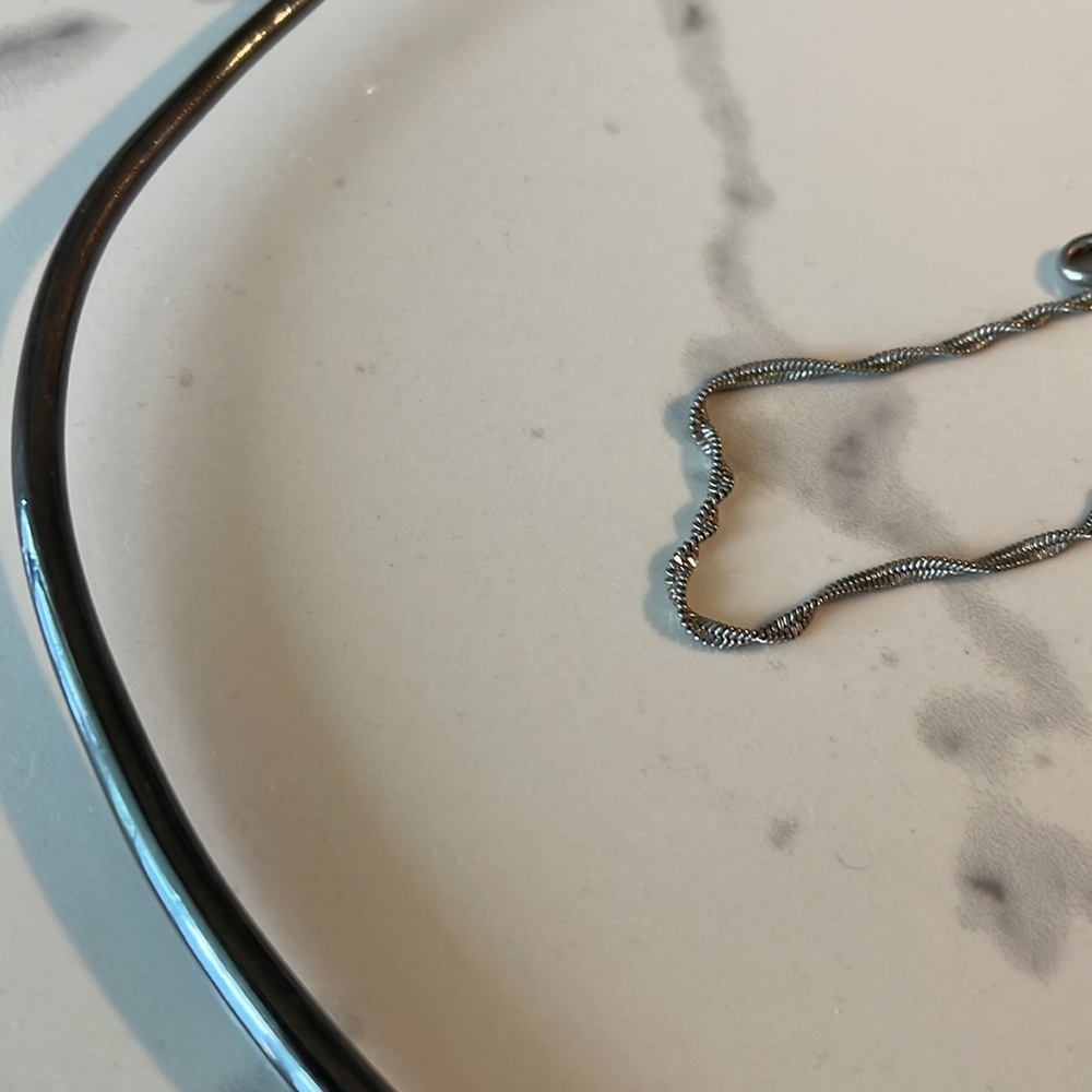 Beautiful Solid Fine Silver Necklace - image 3